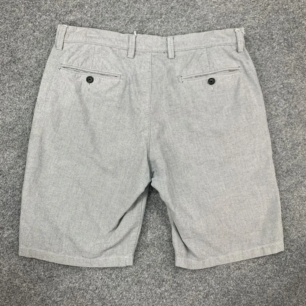 J Crew NY Shorts Mens 32 Gray Garment Dyed Chino 10.5